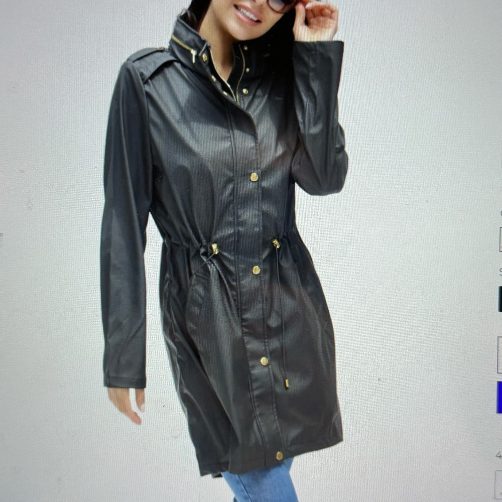 NWT Ciao Milano Serena Waterproof Jacket Size XS Black